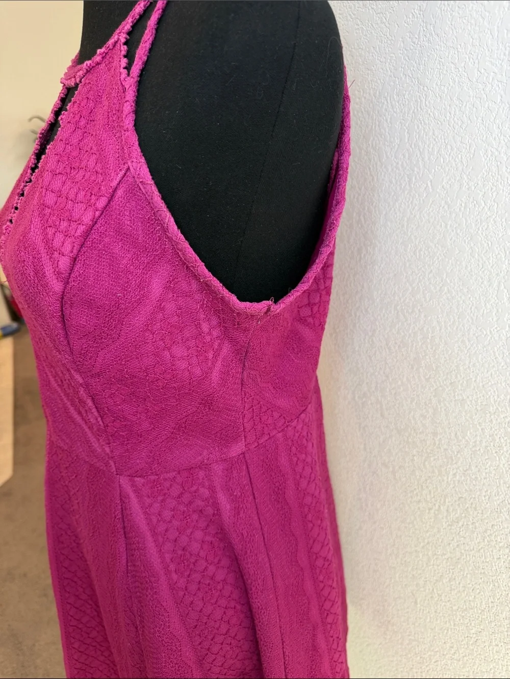 Free People Magenta Skater Dress